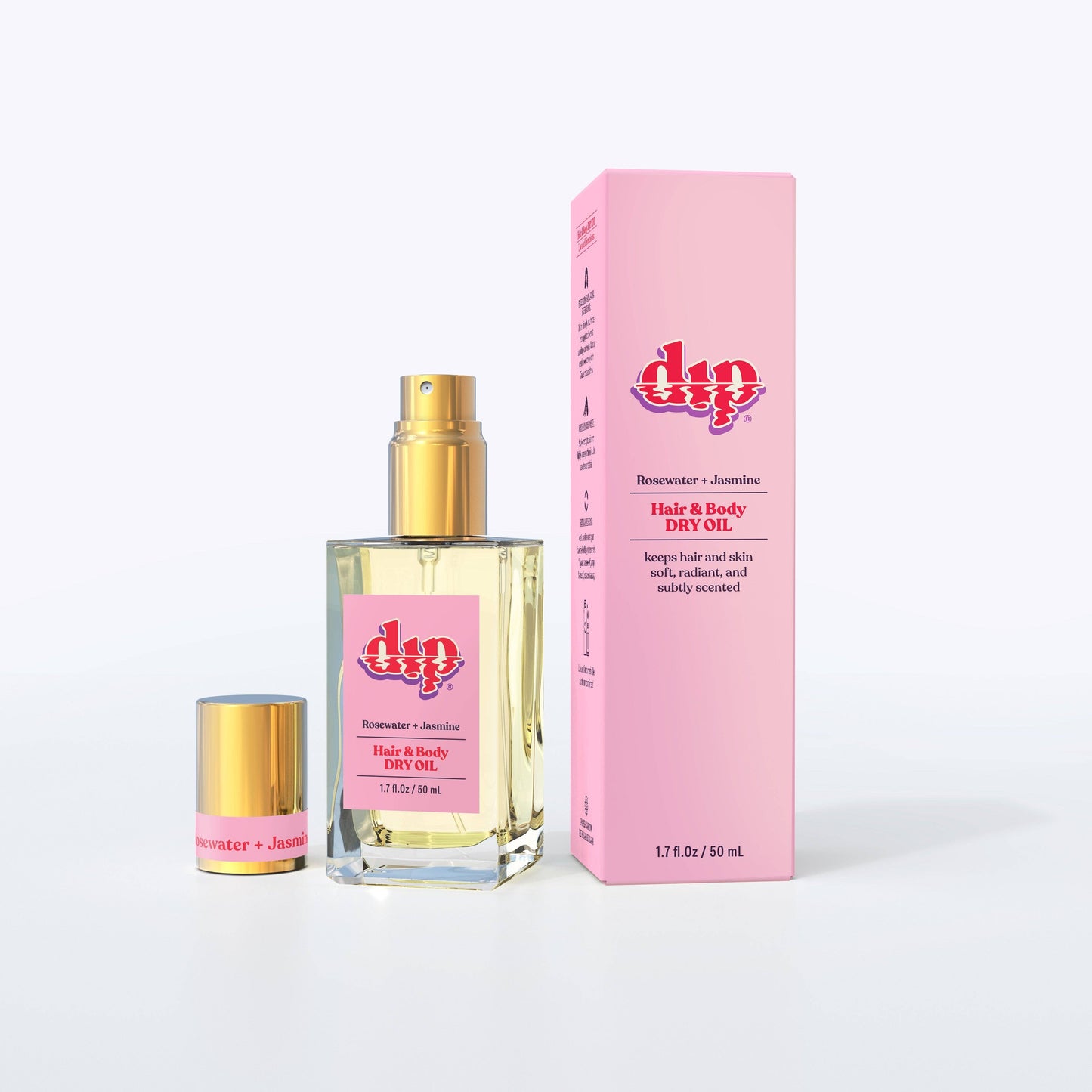 Dip Hair & Body Dry Oil - Rosewater & Jasmine