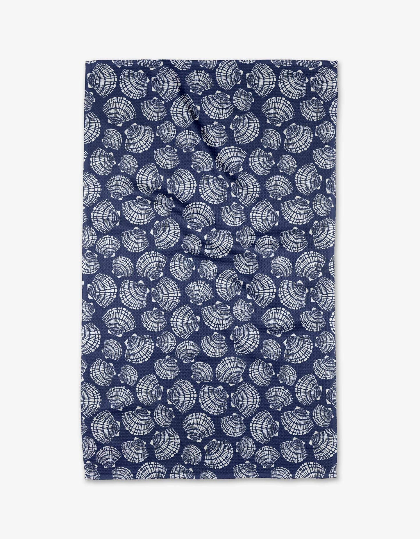 Geometry Nautical Seashells Tea Towel