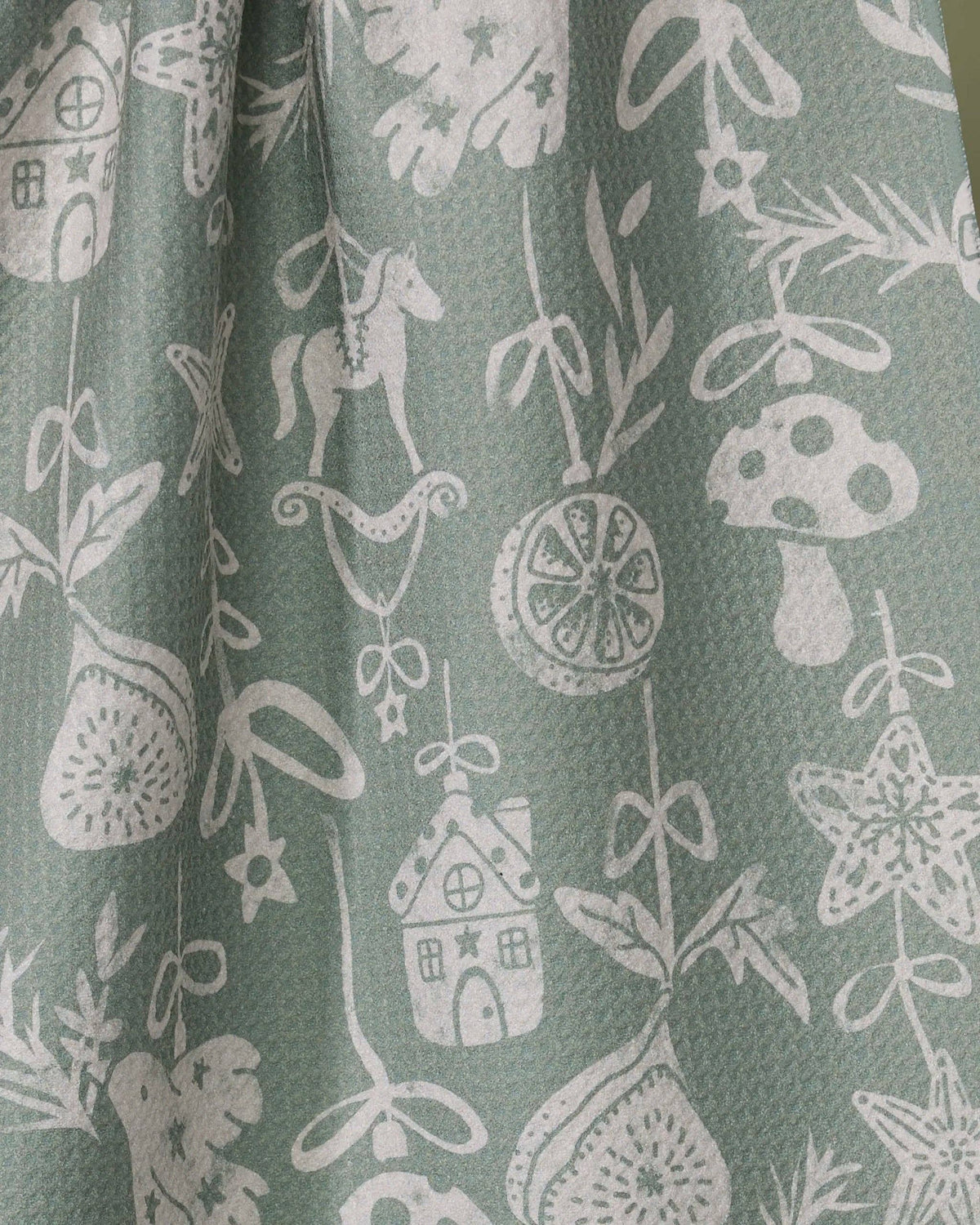 Geometry Cozy Ornaments Tea Towel