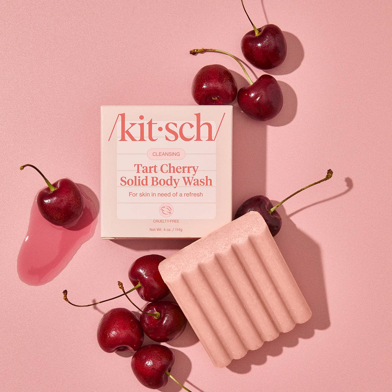 Kitsch Tart Cherry Solid Body Wash
