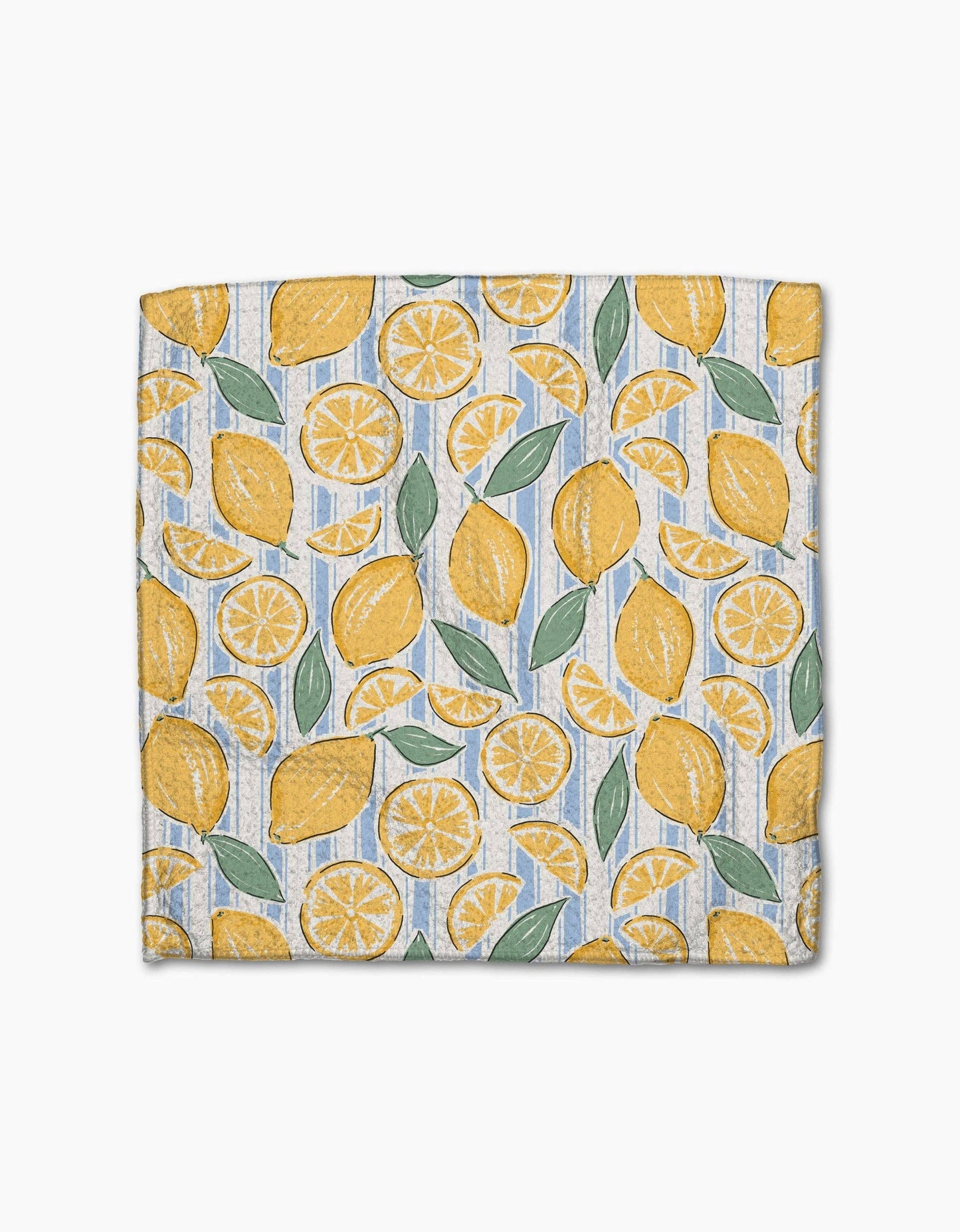 Geometry Lemon Waves Dishcloth Set