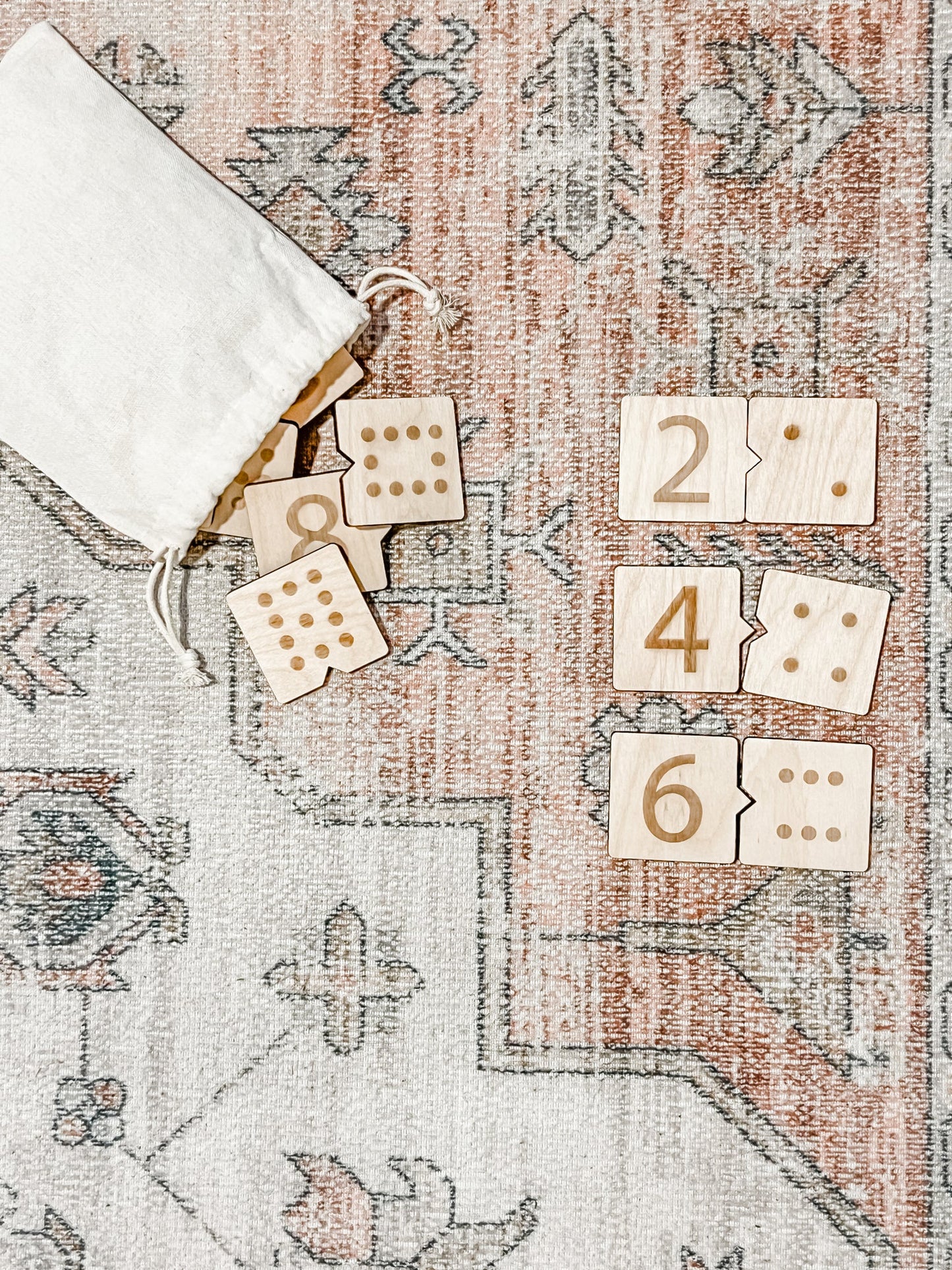 Number + Dot Matching Tiles
