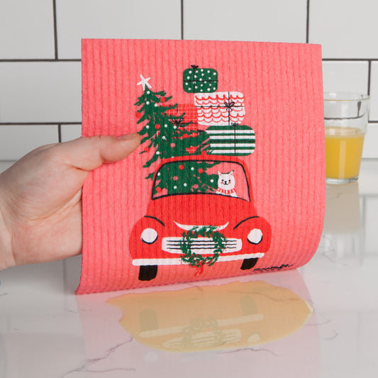 Holiday Swedish Dish Cloth / Sponge Cloth