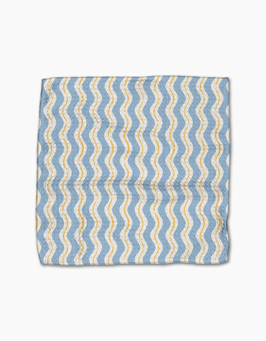 Geometry Lemon Waves Dishcloth Set