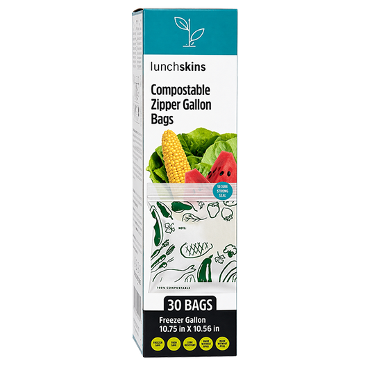 Compostable Gallon Ziptop Bags 30ct