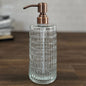 Glass Retro Clear Pump Bottle (11.8 oz. Tare)