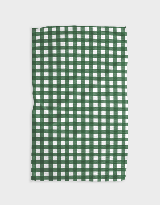 Geometry Evergreen Tea Towel