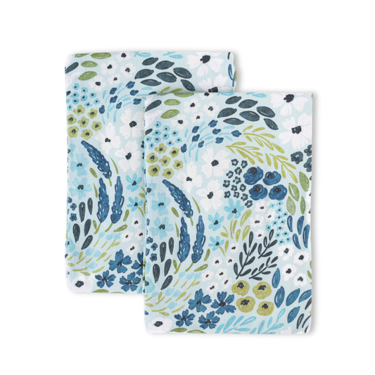 Waterfall Floral Tea Towels - Pack of 2