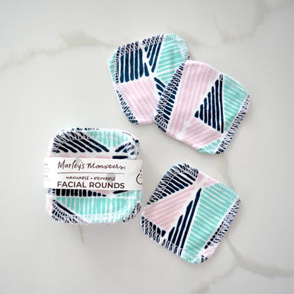 Reusable Cotton Facial Rounds - 10 Count