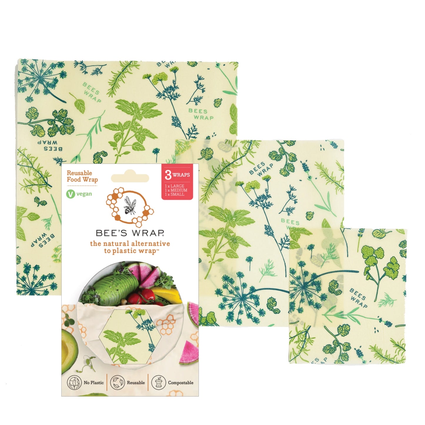 Bee's Wrap 3-pack (Vegan)