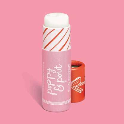 Limited Edition - Poppy & Pout Candy Cane Fluff Lip Balm