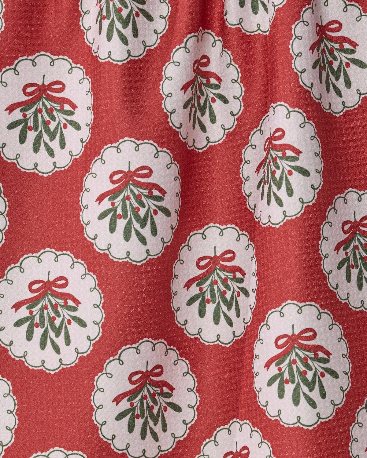 Geometry Merry Mistletoe Tea Towel