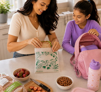 Compostable Sandwich Ziptop Bags 50ct