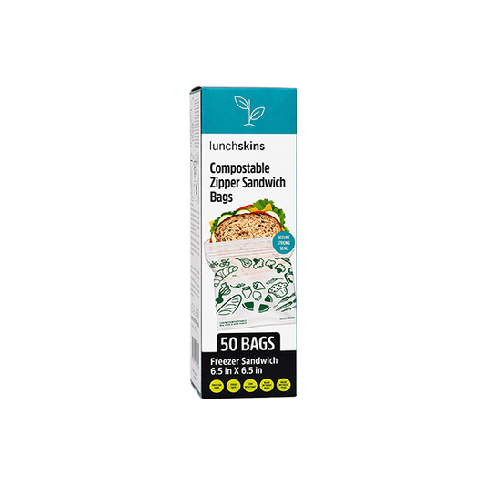 Compostable Sandwich Ziptop Bags 50ct