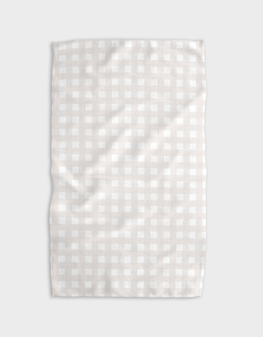 Geometry Gigi Beige Kitchen Tea Towel