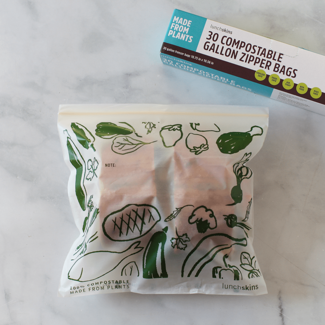 Compostable Gallon Ziptop Bags 30ct
