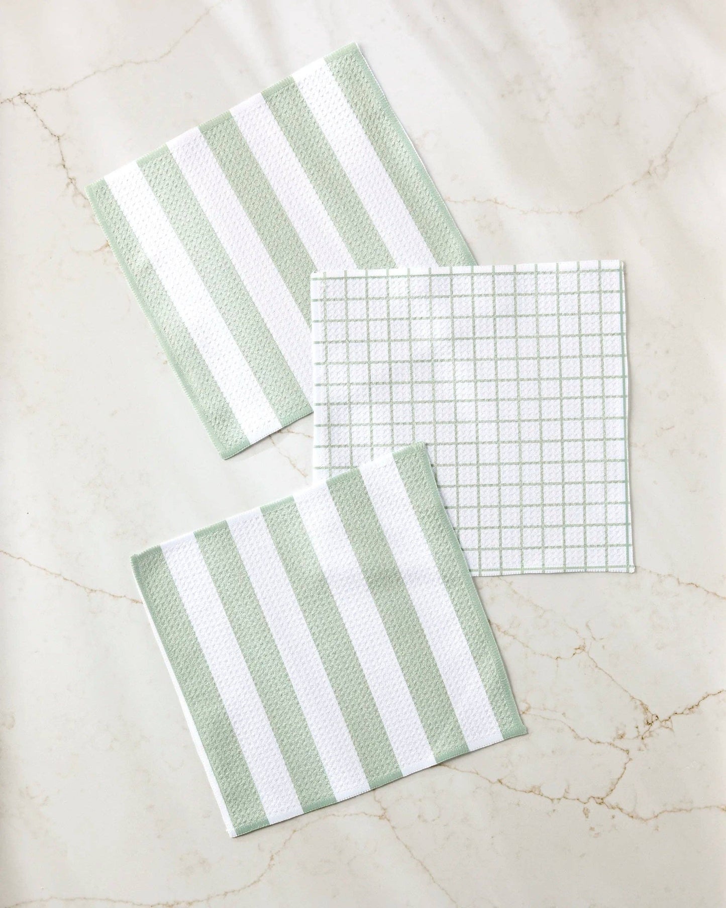 Geometry Sweet Mint Dishcloth Set