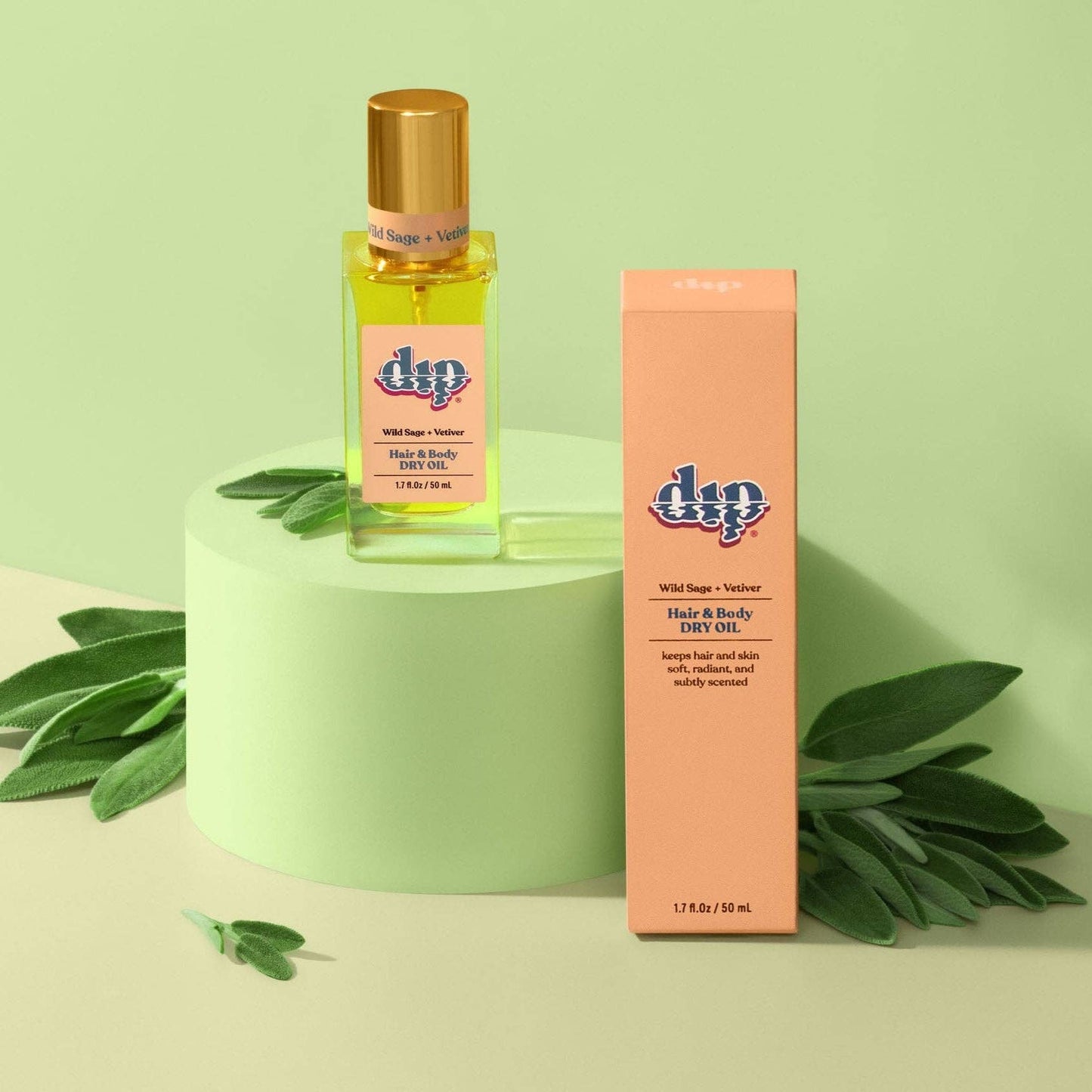 Dip Hair & Body Dry Oil - Wild Sage & Vetiver