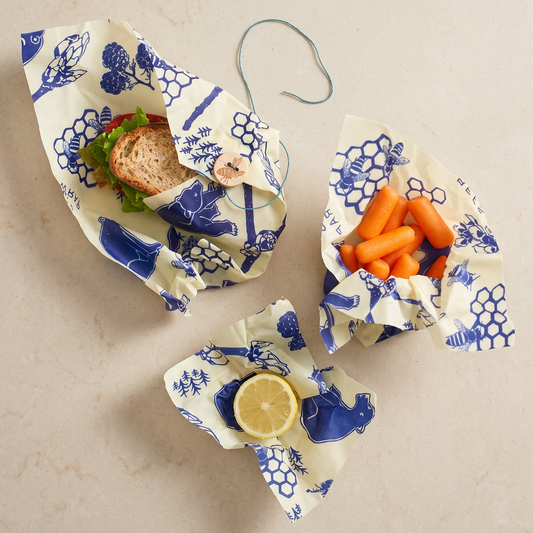 Bees Wrap Lunch 3 Pack - Bees & Bears