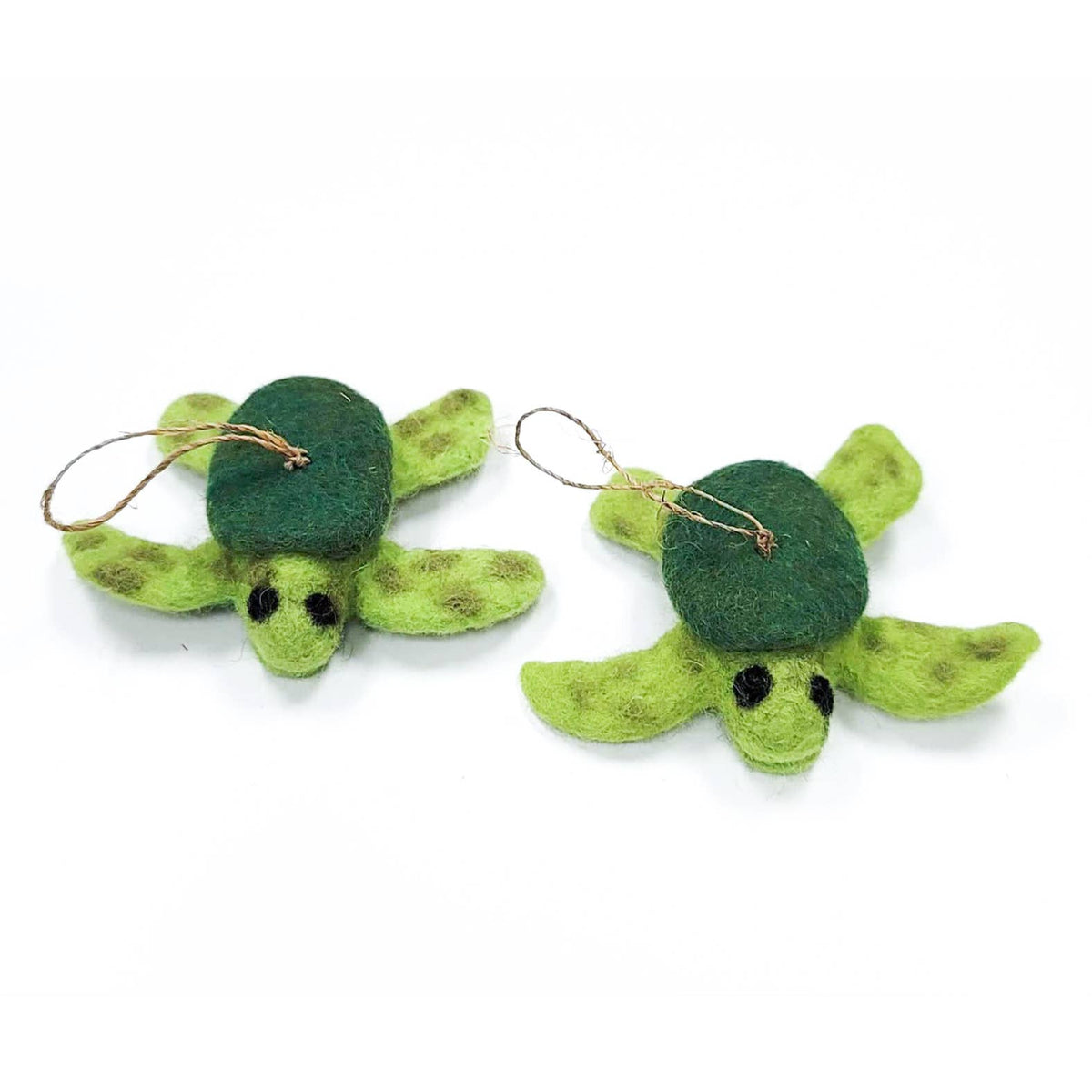 Tiny Turtle Holiday Eco Wool Ornament