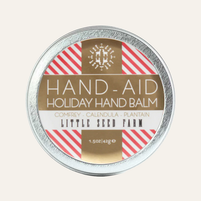 Little Seed Farm Holiday Hand-Aid Tin