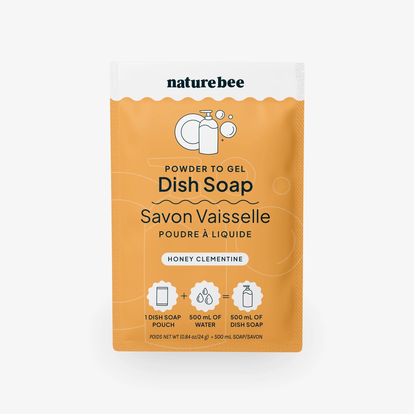 Nature Bee Dish Soap - Powder to Gel Packet