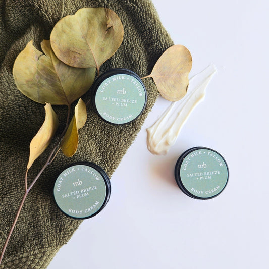 Salted Breeze + Plum Mini Goat Milk + Tallow Body Cream