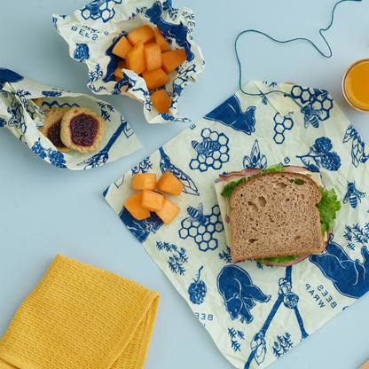 Bees Wrap Lunch 3 Pack - Bees & Bears