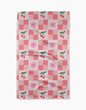 Geometry Floral and Cherries Tea Towel