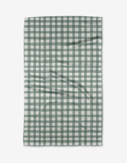 Geometry Picnic Gingham Tea Towel