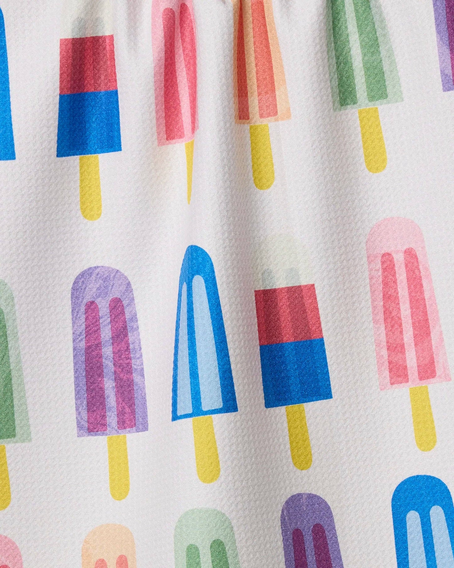 Geometry Poppy Popsicles Tea Towel
