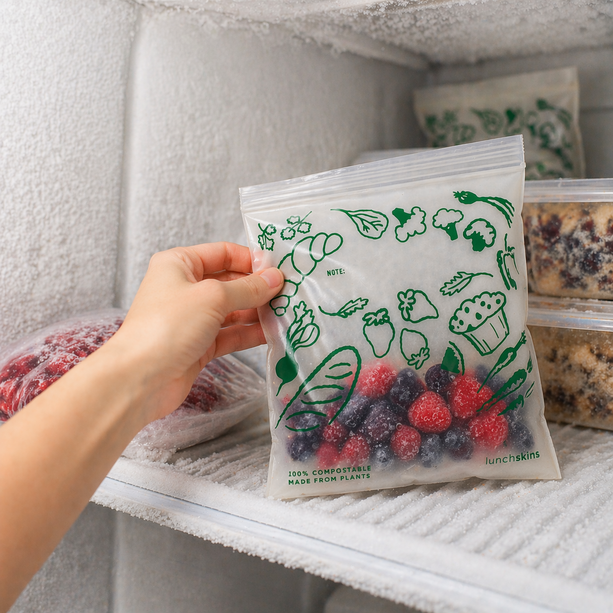 Compostable Sandwich Ziptop Bags 50ct