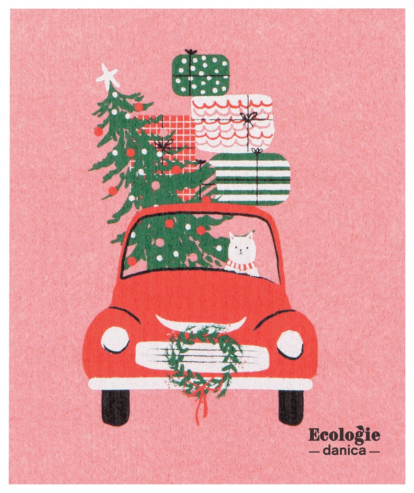 Holiday Swedish Dish Cloth / Sponge Cloth