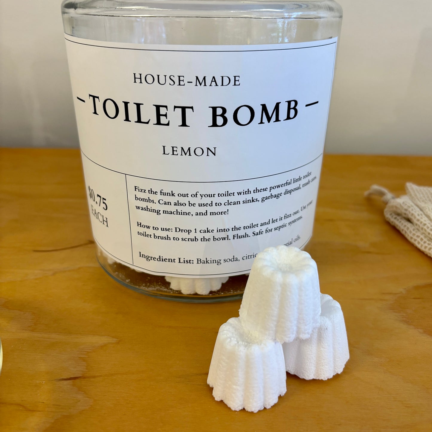 House-Made Magic Cleaning Toilet Bombs