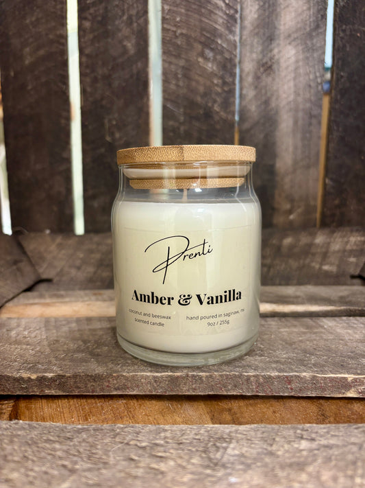 Amber & Vanilla - 9 oz. Candle