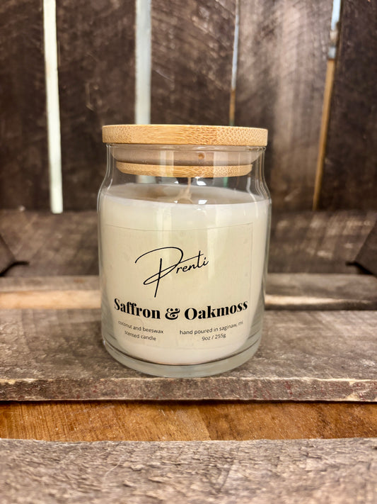 Saffron & Oakmoss - 9 oz. Candle