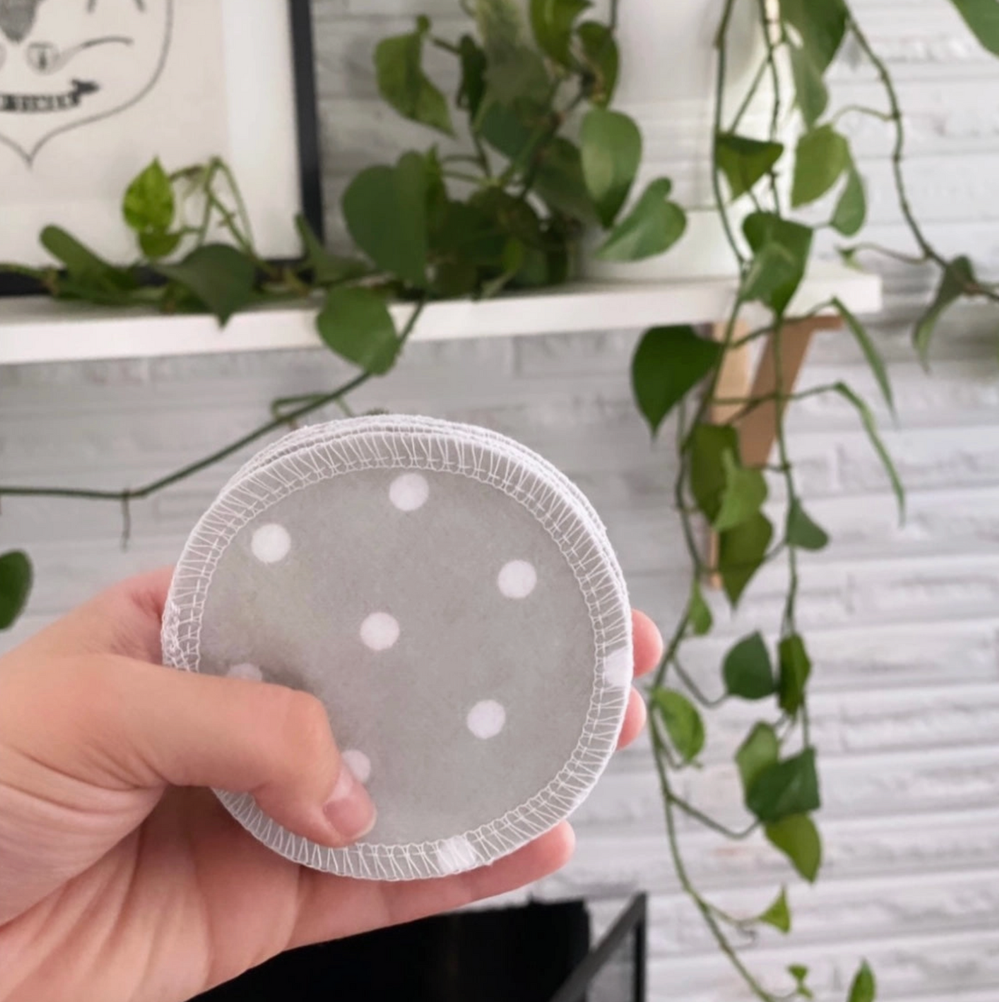 Reusable Cotton Facial Rounds - 10 Count