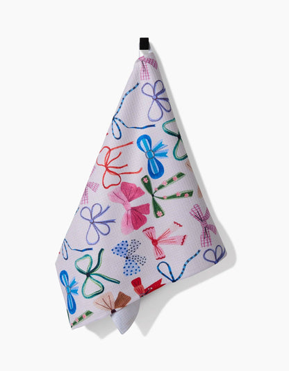 Geometry Bows Tea Towel