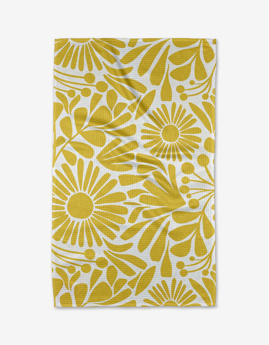 Geometry Sunlit Blooms Kitchen Tea Towel