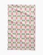 Geometry Be Merry Plaid Tea Towel
