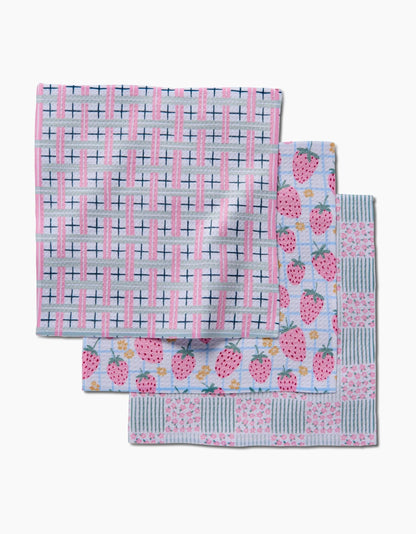 Geometry Spring Picnic Day Dishcloth Set