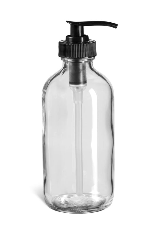 8 oz. Glass Pump Bottle (6.3 oz. Tare)