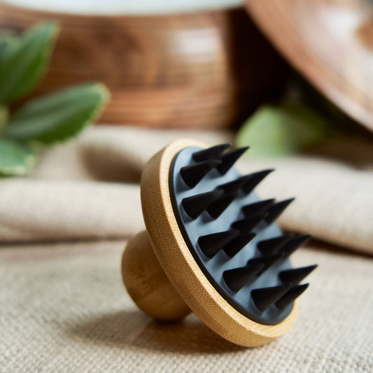 Bamboo and Silicone Scalp & Body Massager