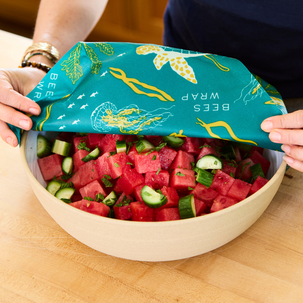 Bees Wrap Food Wraps 3 Pack - Oceans