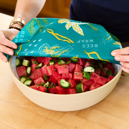 Bees Wrap Food Wraps 3 Pack - Oceans