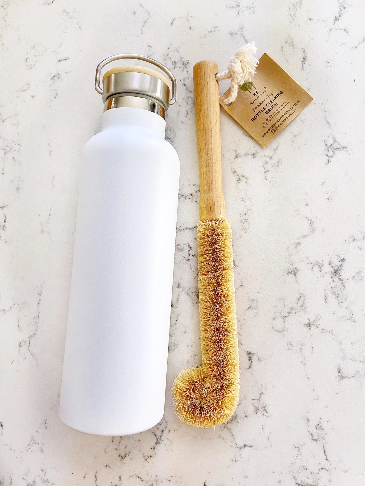 Medium Bamboo Bottle Cleaning Brush