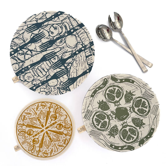 Halo Dish & Bowl Cover Large Set of 3 | Farm to Table