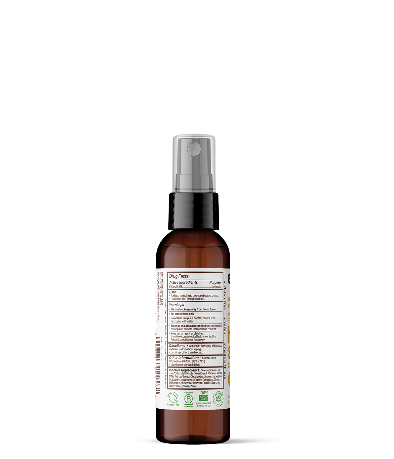 Coconut + Lemon Hand Sanitizer Spray