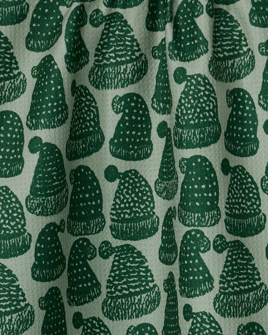Geometry Frostcap Green Tea Towel