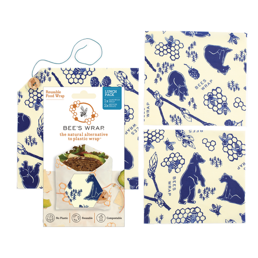 Bees Wrap Lunch 3 Pack - Bees & Bears